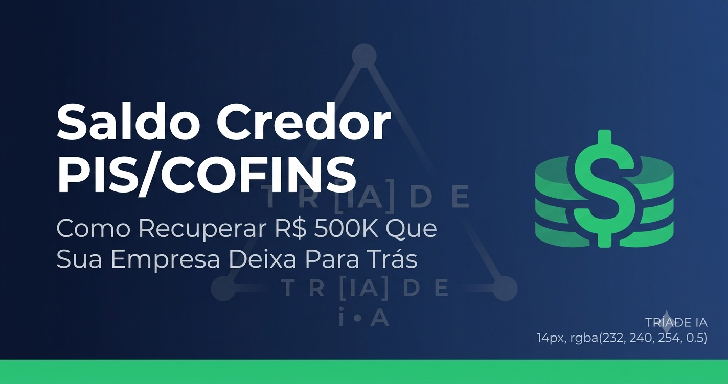 Saldo Credor PIS/COFINS